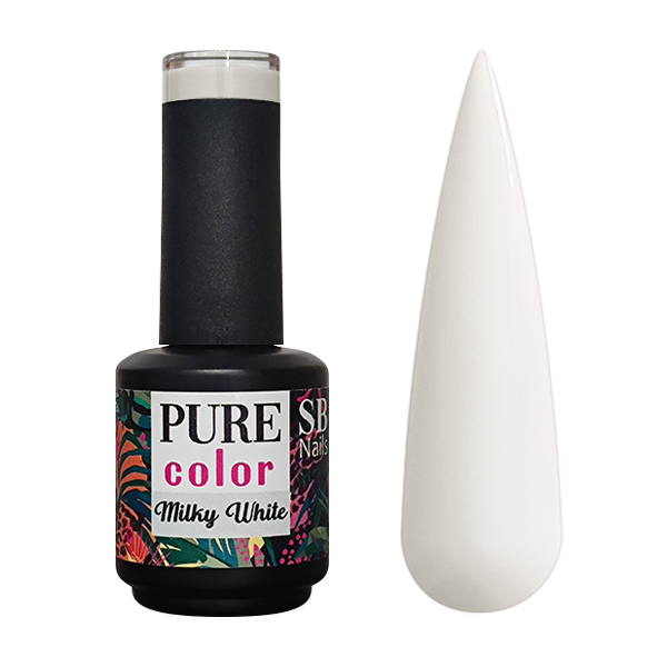 Verniz Gel Pure Color Milky White 10ml