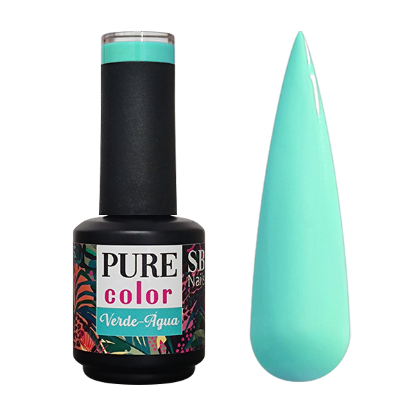 Verniz Gel Pure Color Verde-Água 10ml