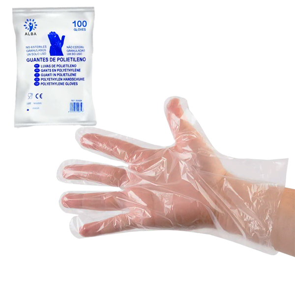 Luvas de Polietileno 100und