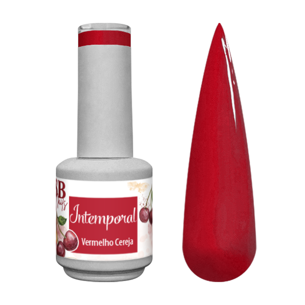 Verniz de Gel Intemporal Vermelho Cereja 10ml