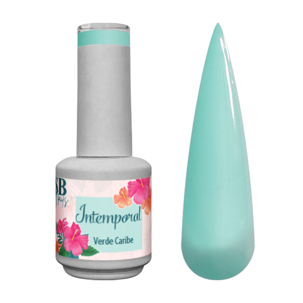 Verniz de Gel Intemporal Verde Caribe 10ml