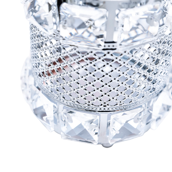 Suporte de Cristal Luxury Silver