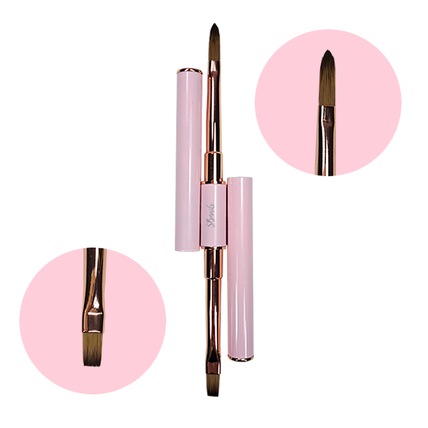 Pincel Master Princess Rosa Bebé Multifunções n6 SBNails