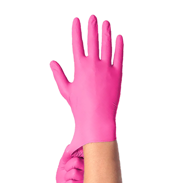 Luva Nitrilo s/Pó Fuschia XS