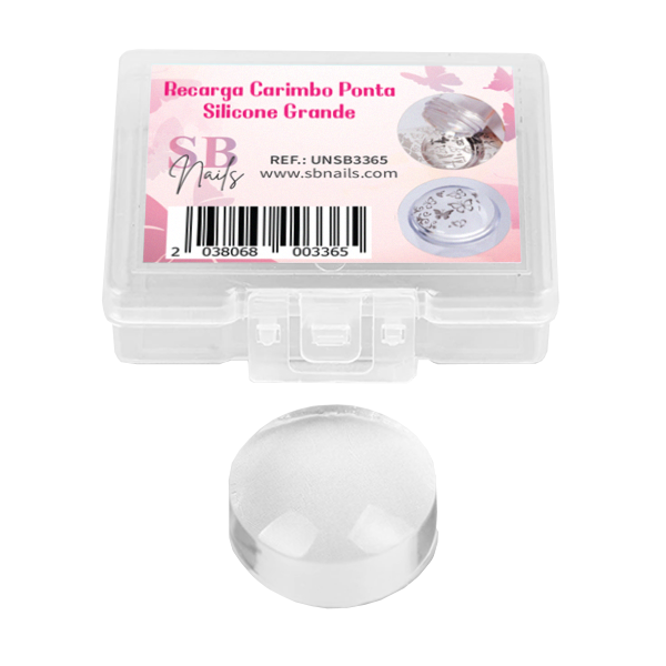 Recarga Carimbo Ponta Silicone Grande  SBNAILS UNHAS