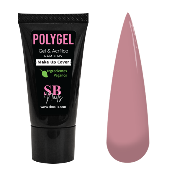 Polygel Vegano Bisnaga Make Up Cover SBNails 30g