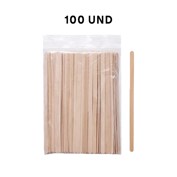 Espatula Depilação Pequena 100und Body Secrets