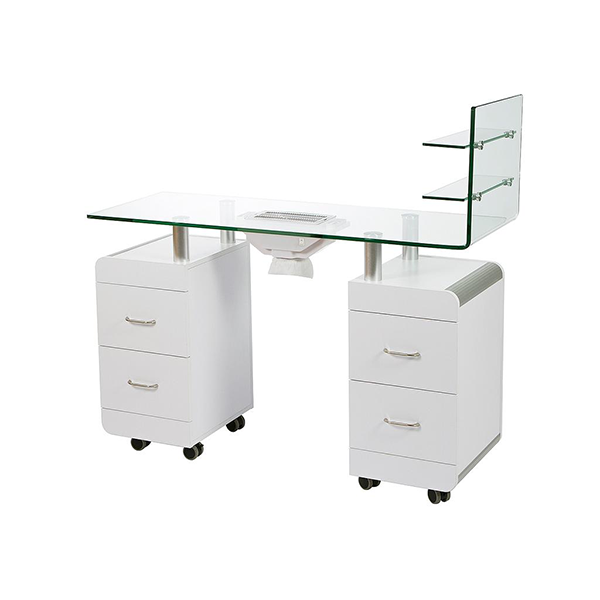 Mesa com Aspiração com Tampo em Vidro