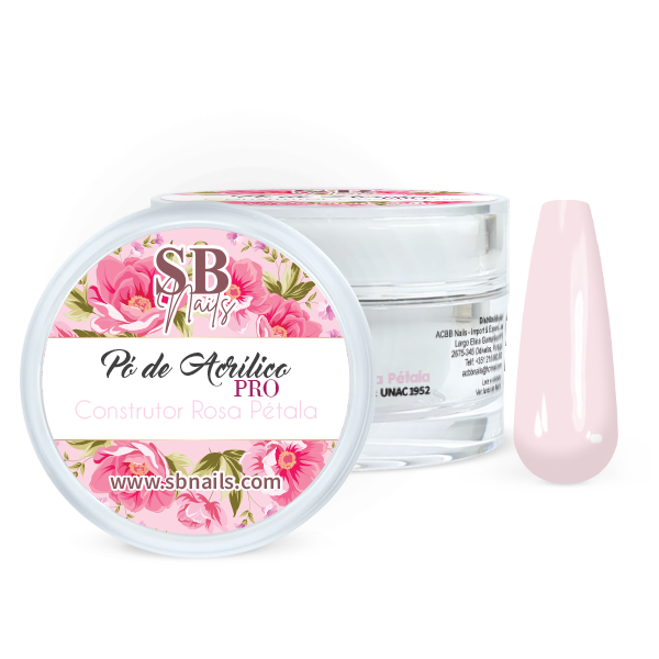 Pó Acrílico Construtor Rosa Pétala 30g