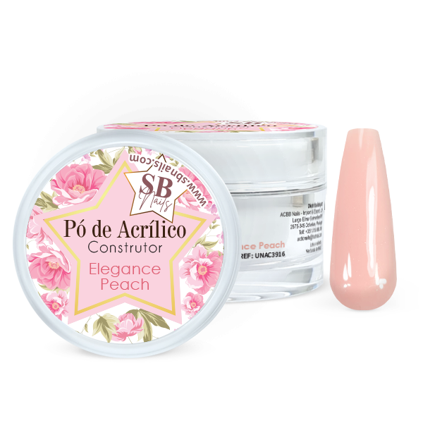 Pó de Acrílico Elegance Peach 30g