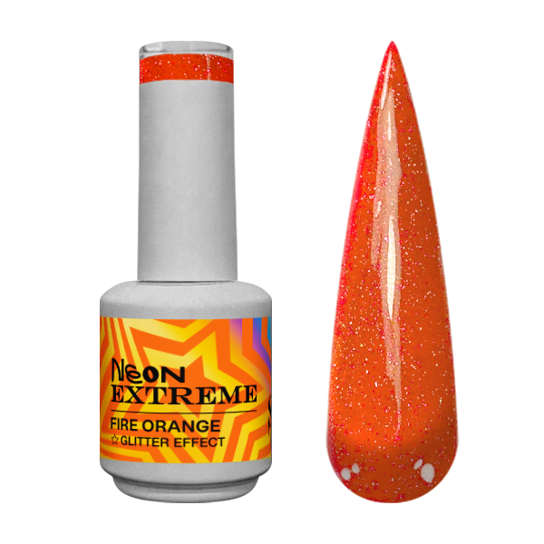Verniz Gel Neon Extreme Fire Orange 10ml