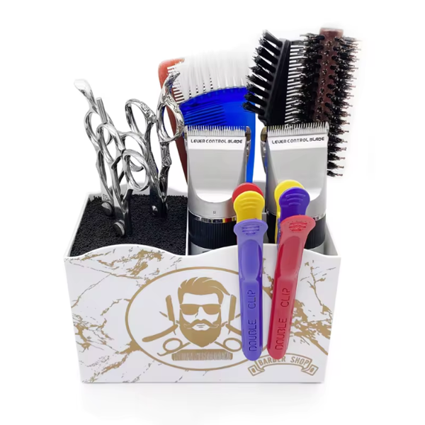 Suporte Ferramentas Barbeiro Barber Shop White Gold