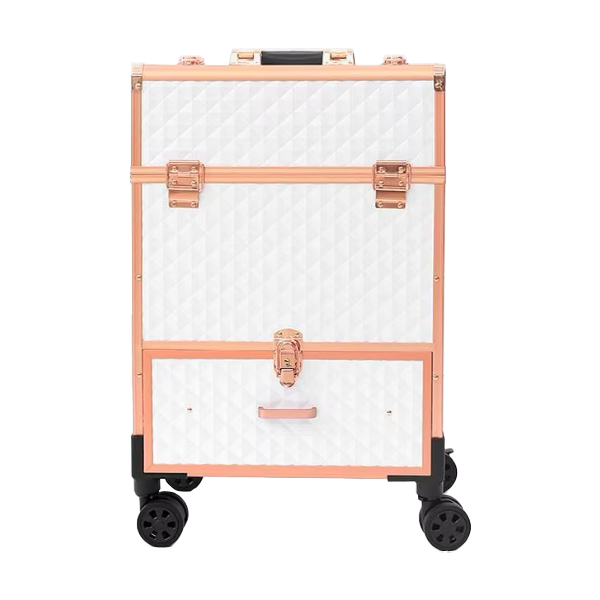 Trolley Profissional para Manicure White & PinkGold