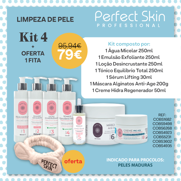 Kit Limpeza de Pele 04 Peles Maduras