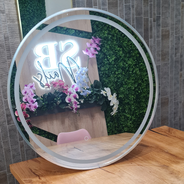 Espelho Luxury Salon Redondo Silver