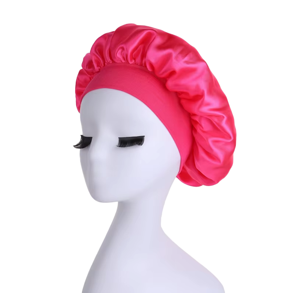 Touca em Cetim Anti-frizz Fuchsia