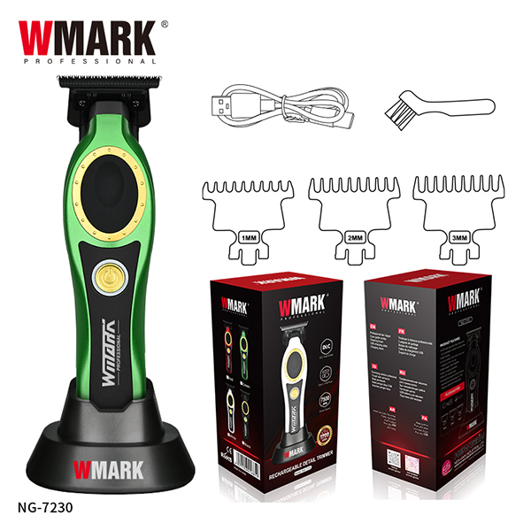 WMARK NG-7230 Rechargeable Trimmer Green
