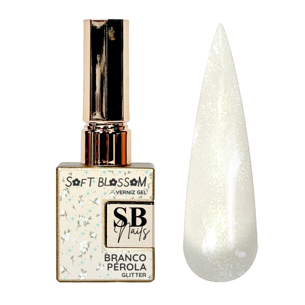 Verniz Gel Soft Blossom Branco Pérola 10ml