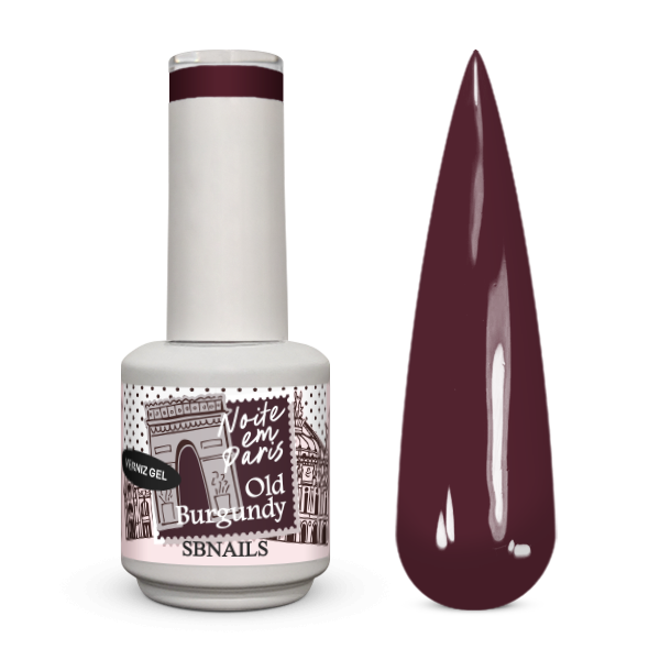 Verniz de Gel Noite em Paris Old Burgundy 10ml
