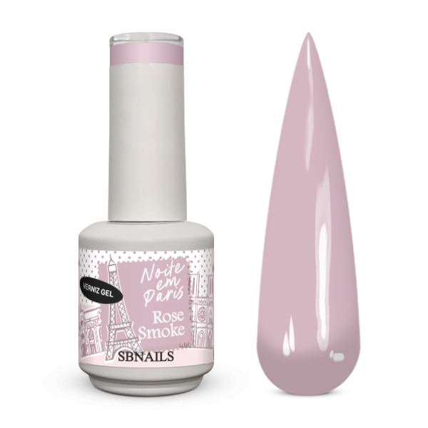 Verniz de Gel Noite em Paris Rose Smoke 10ml