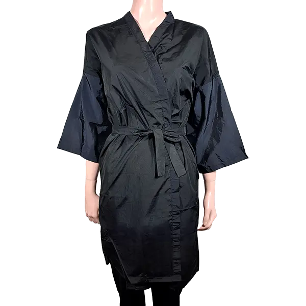 Kimono Cabeleireiro Microfibra Preto