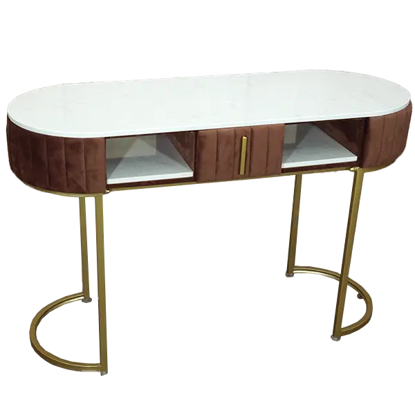 Mesa Concept Lovely Plus em Veludo Chocolate