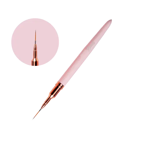 Pincel Liner 00 Premium Rosa Bebê Sbnails