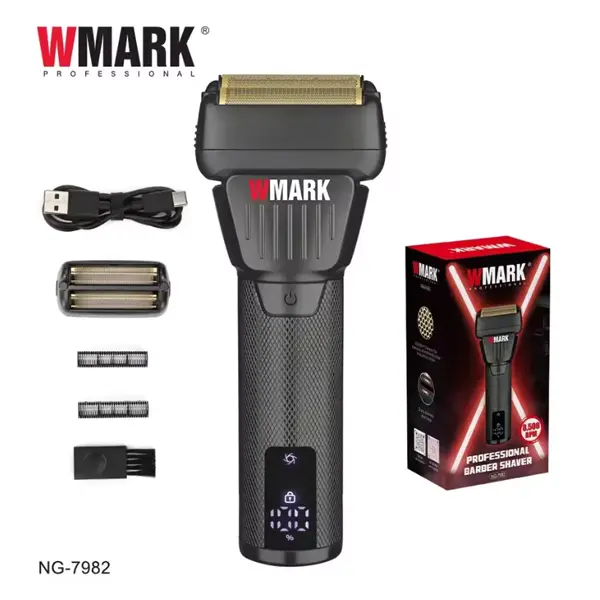 WMARK NG-7982 Dark Warrior Shaver Black 9000rpm