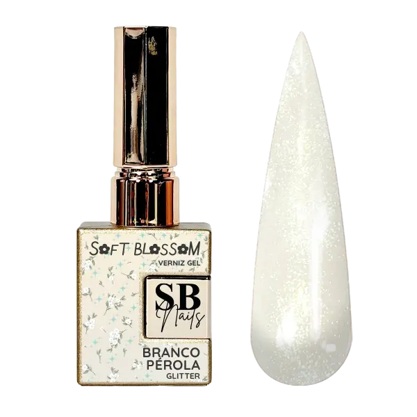 Verniz Gel Soft Blossom Branco Pérola 10ml