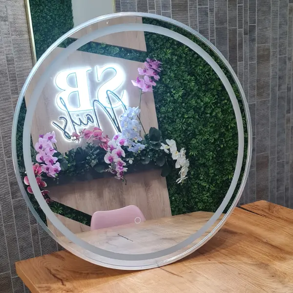 Espelho Luxury Salon Redondo Silver