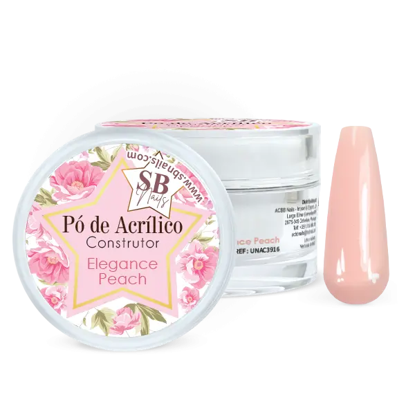 Pó de Acrílico Elegance Peach 30g