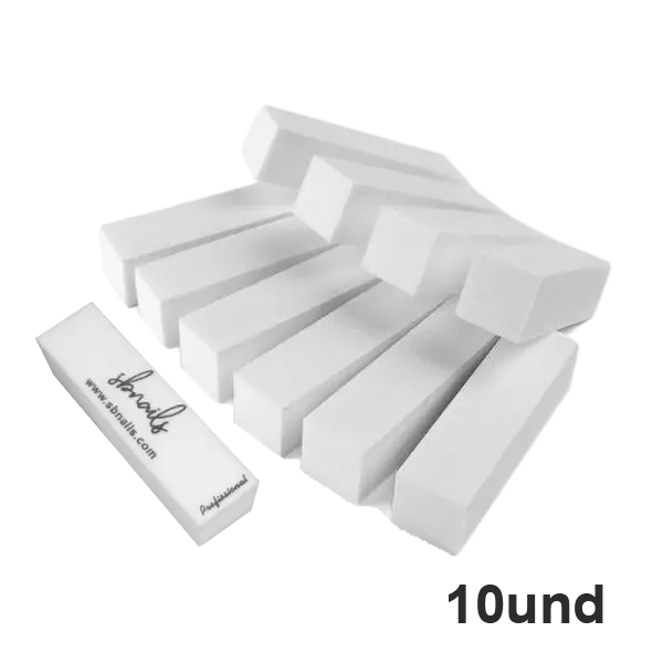 Bloco para Polir | Bloco de Polimento Branco 10und