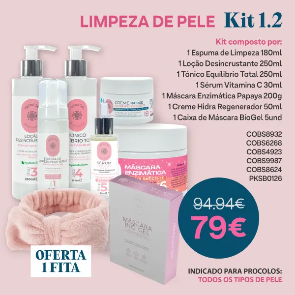 Kit Limpeza de Pele 1.2 Todos os Tipos de Pele