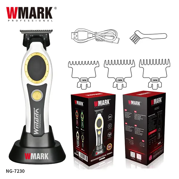 WMARK NG-7230 Rechargeable Trimmer Branca