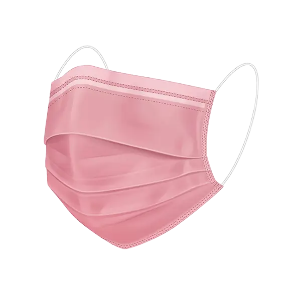 Máscara Descartavel Rosa 50UN