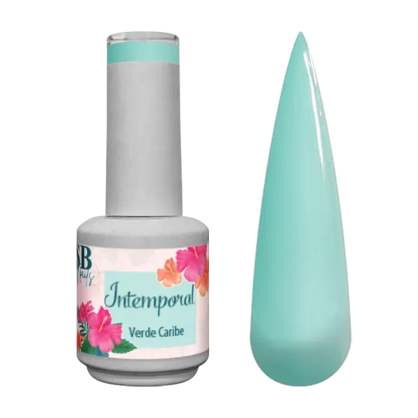 Verniz de Gel Intemporal Verde Caribe 10ml