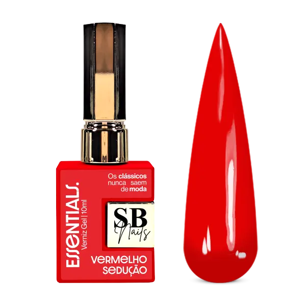 Verniz Gel Essentials Vermelho Sedução 10ml