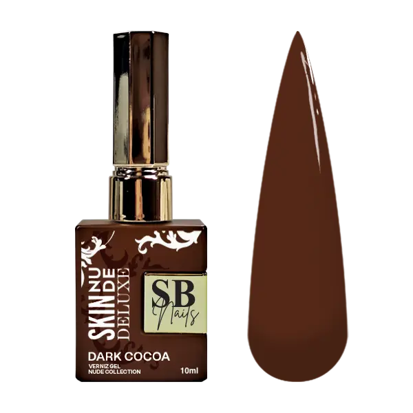 Verniz Gel Skin Nude Deluxe Dark Cocoa 10ml