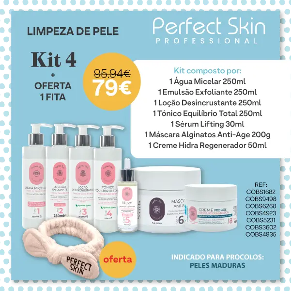 Kit Limpeza de Pele 04 Peles Maduras