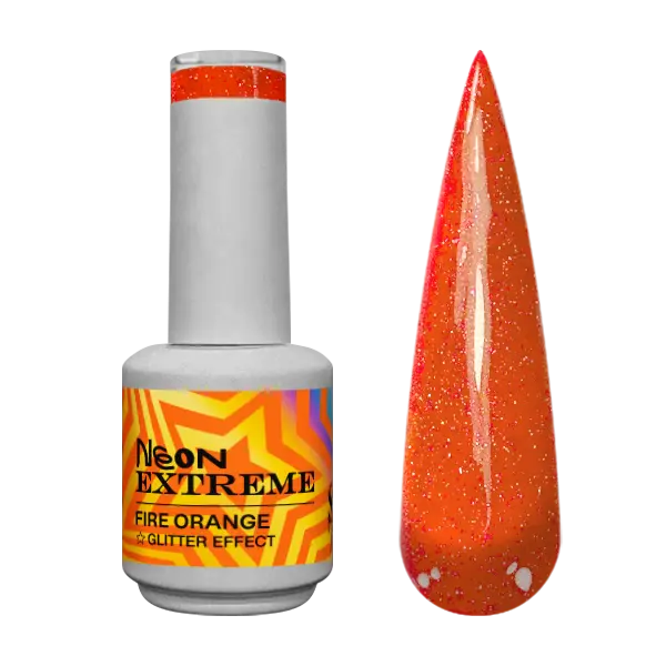 Verniz Gel Neon Extreme Fire Orange 10ml