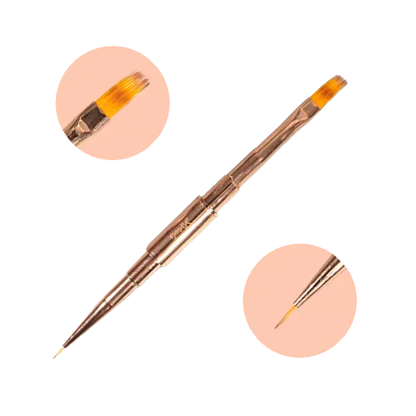 Pincel Rose Gold Ombre e Liner 000