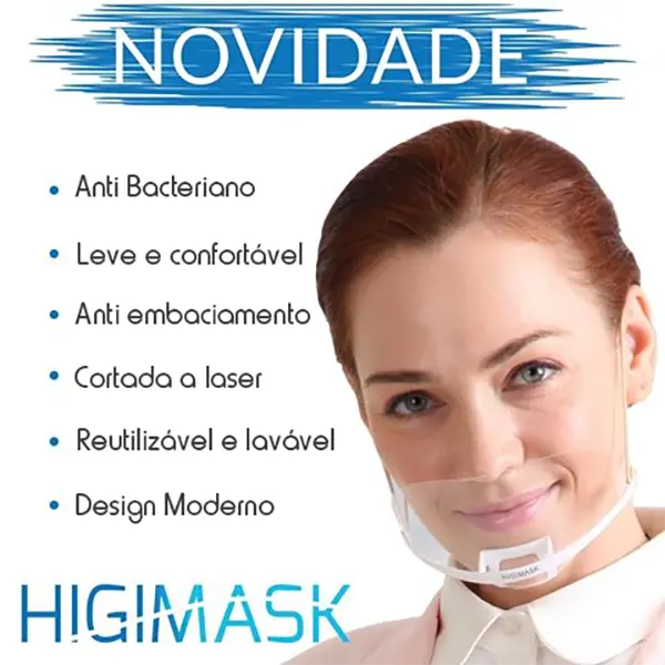 Máscara para Esteticista Higimask Branca