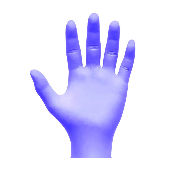 Luva Nitrilo Roxo M