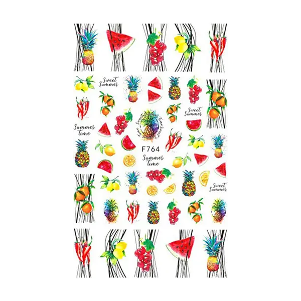 Autocolante F764 frutas tropical