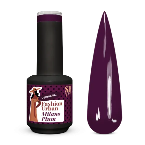 Verniz Gel Fashion Urban Milano Plum 10ml
