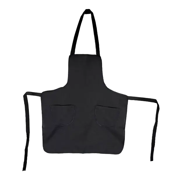 Avental Feminino Poliéster Preto