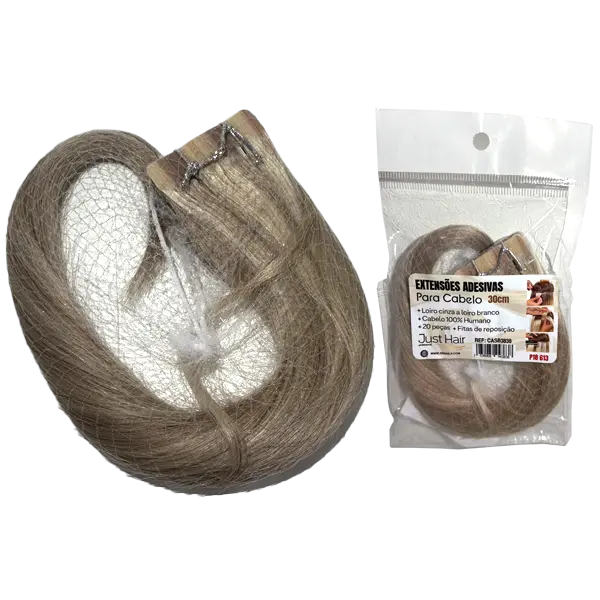 Extensões adesivas para cabelo 30cm 20und