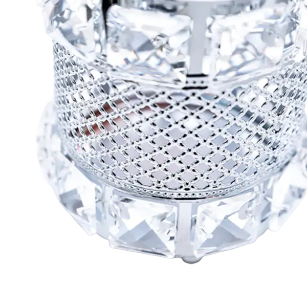 Suporte de Cristal Luxury Silver