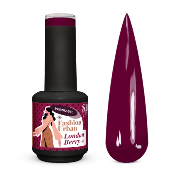 Verniz Gel Fashion Urban London Berry 10ml