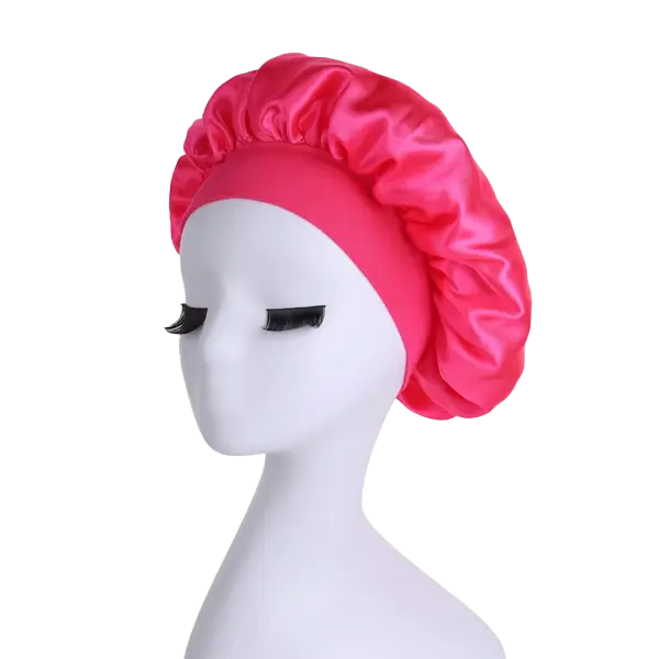 Touca em Cetim Anti-frizz Fuchsia